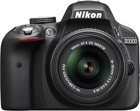 nikon d3300 24 2 mp cmos digital slr with auto focus s dx nikkor 18 55mm f3 5 5 6g vr ii zoom lens black