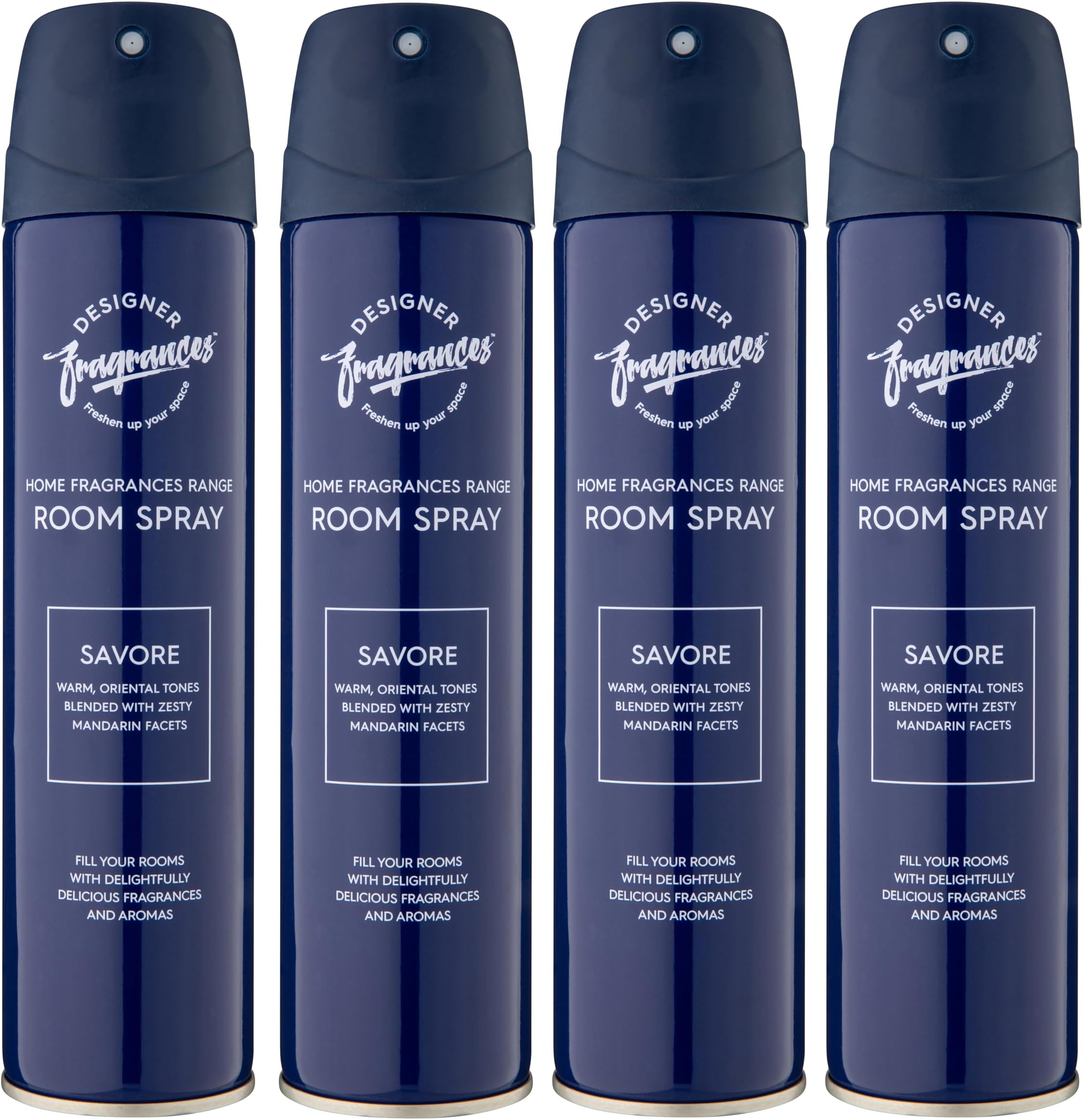 4 Pack Air Freshener Spray for Home and Vehicles - Natural Oils, Long Lasting Warm Oriental Smell Quick Release Spray - Deodorizes and Neutralises