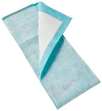 Cardinal HealthTM Premium Underpads for Repositioning, WingsTM, Maximum Absorbency, Light Green, 30 x 36IN, Case of 40