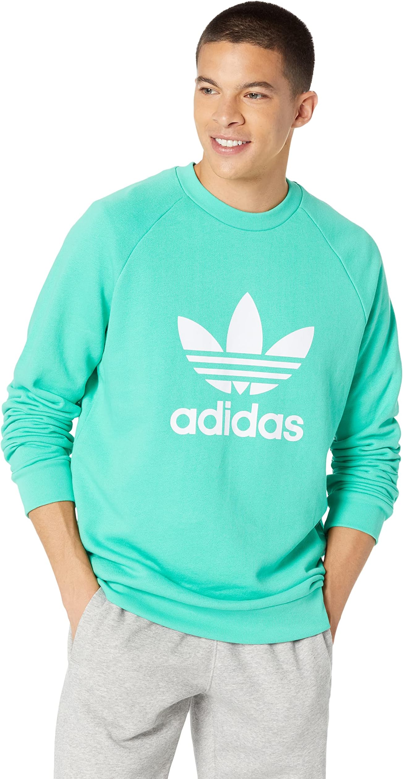 Green adidas originals jumper Clearance