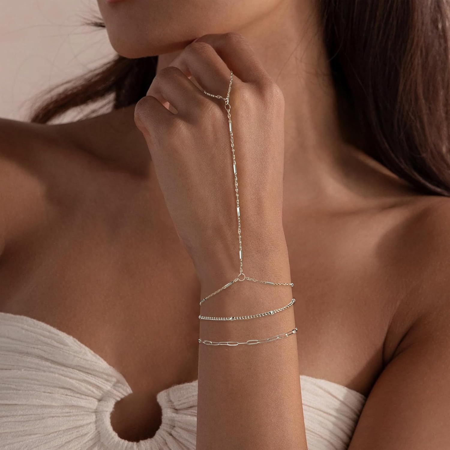 18K Gold Plated Small Cross Bracelet for Women | Tiny Cute Cross Bracelets | Beaded Bracelet | Hip Hop Knot | Hand Chain Bracelets | Gold Jewelry Gifts for Women - Image 6