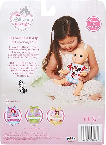 Miniatura 7 de Ropa y accesorios para muñecas de bebé, paquete de accesorios para pañales de Minnie inspirado en la querida Minnie Mouse de Disney. Incluye