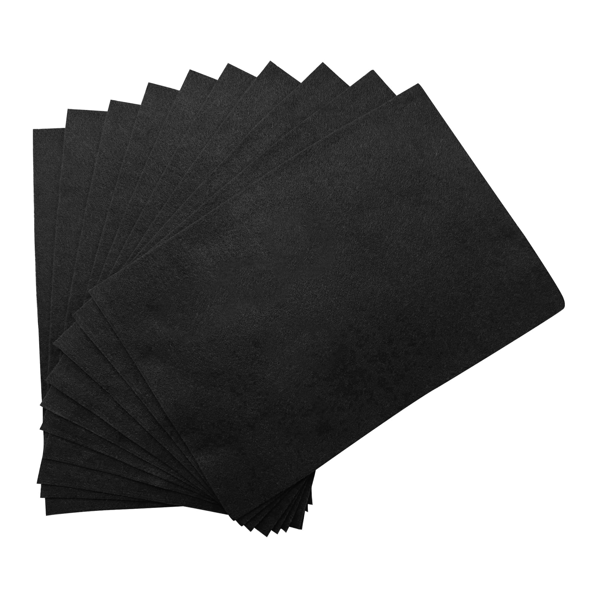 Janrax Black Pack Of 10 A4 Coloured Felt 180Gsm Sheets