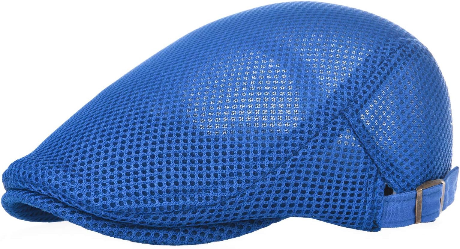 Men Breathable Mesh Summer Hat Adjustable Newsboy Beret Ivy Cabbie Flat Cap