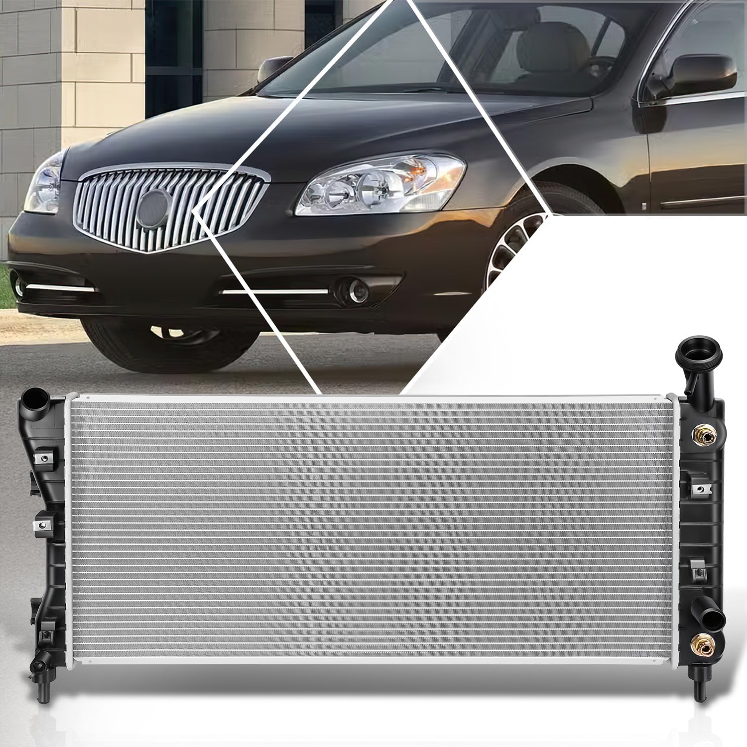 DPI-2710 OE Factory Style Aluminum Core Radiator Compatible with 04-09 Chevy Impala/Buick Allure AT