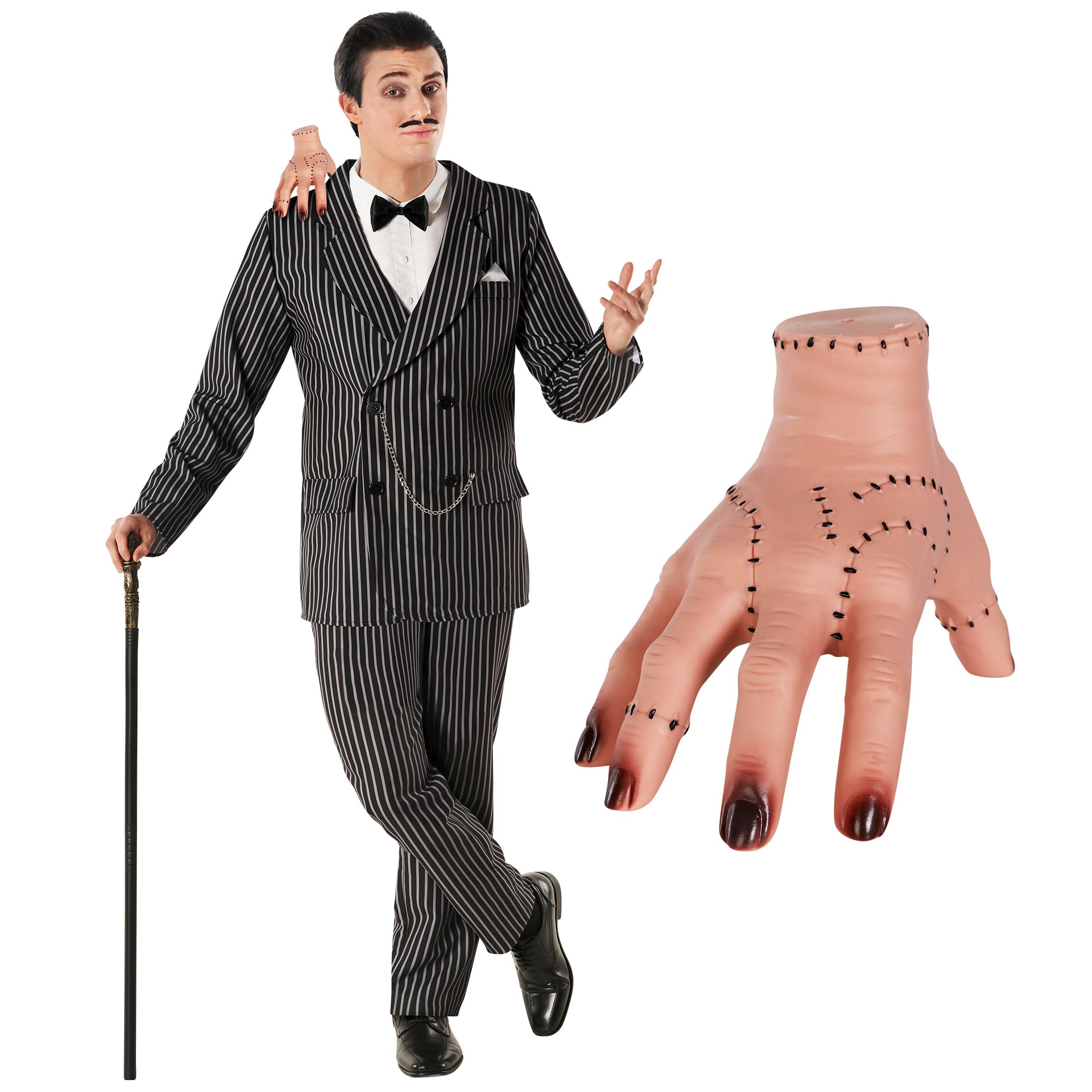 Morph Costume Pinstripe Patriarch Suit Hand Men S
