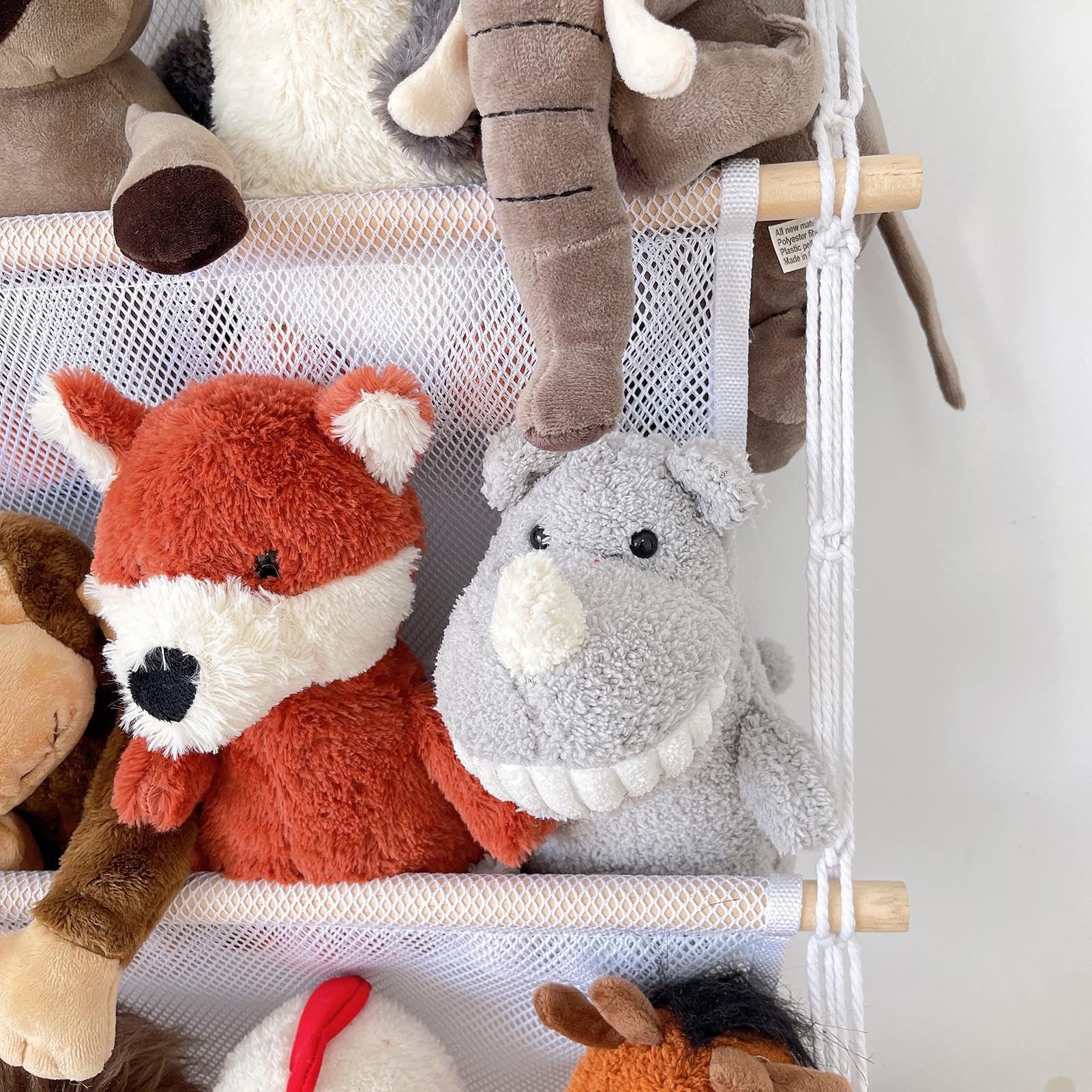 Wandnetz-Kuscheltiere – Stofftier-Wandaufbewahrung, Wand-Organizer-Aufbewahrungstasche
