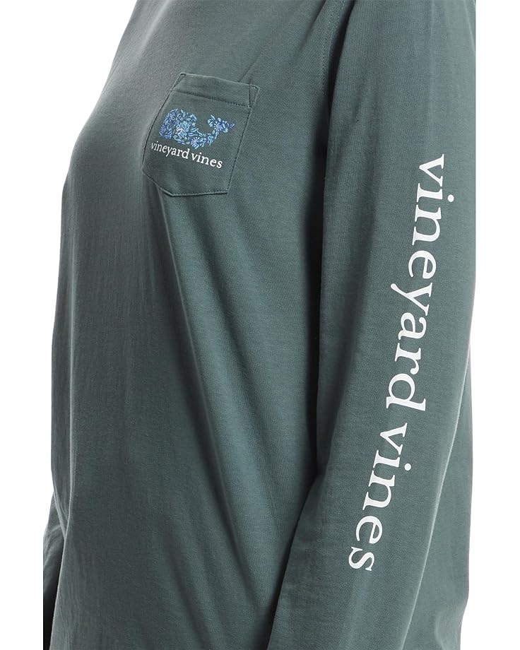 Vineyard Vines Edie Floral Dynamic Whale Fill Long-sleeve Pocket Tee - #4 of 5