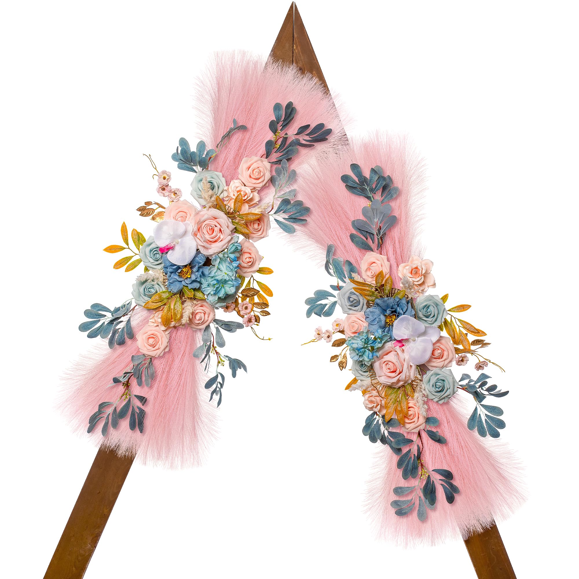 Photo 1 of Lisuun Artificial Wedding Arch Flowers, 2 Large Floral Swags