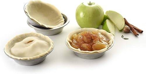 Miniatura 2 de Norpro Set Mini molde para tartas, 1 EA, plata, (3711)