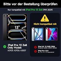 HOU Magic Keyboard iPad Pro 13 (M4) Tokkal - QWERTZ Billentyűzet, Bárhol Kattintható Trackpaddel, 7 Színű Háttérvilágítás, Mágneses Dizájn,  2