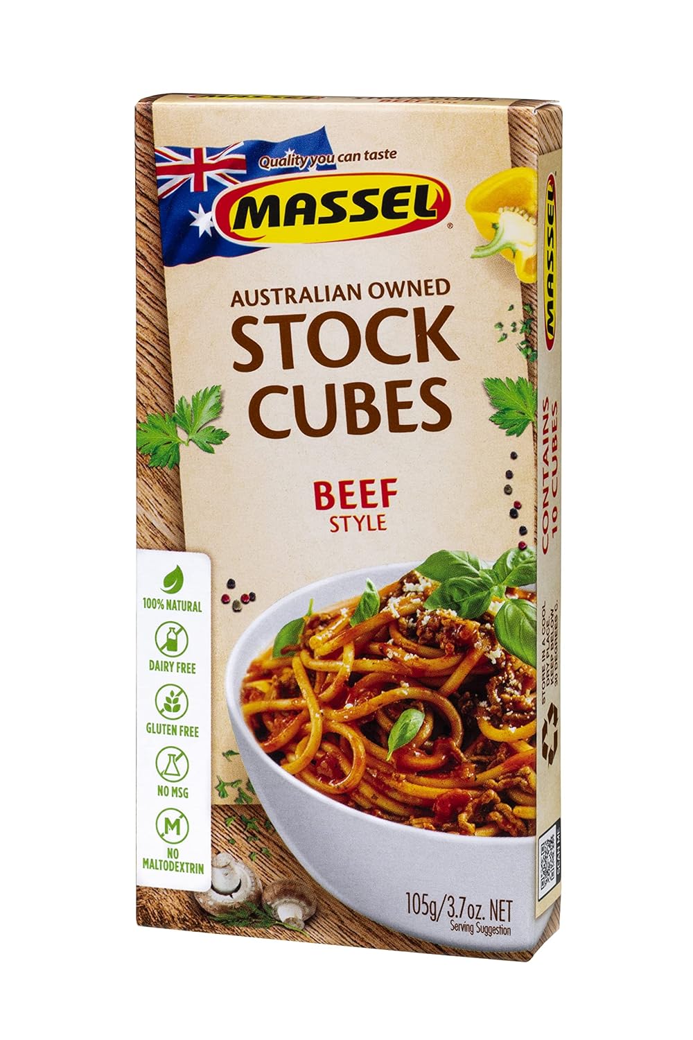 Massel Ultracube Stock Cubes Beef Style Broth No MSG, GlutenFree Bouillon 1