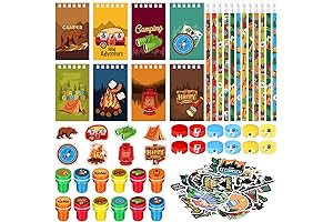 Camping with Our Exclusive 110-Piece Camping Favors Kit, Complete with Notebooks, Pencils,...