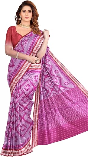 Sambalpuri Handloom Saree Women's Cotton Saree Odisha Handloom Handmade Pure Cotton Khandua Natural Cotton Ikat Sambalpuri...