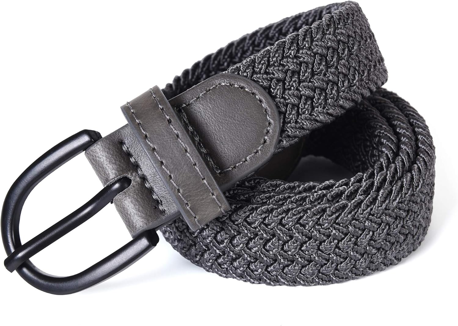 Mile High Life Young Boys Girls | Braided Stretch Elastic Belt | Pin Prong Buckle | Loop End Tip | - Image 2