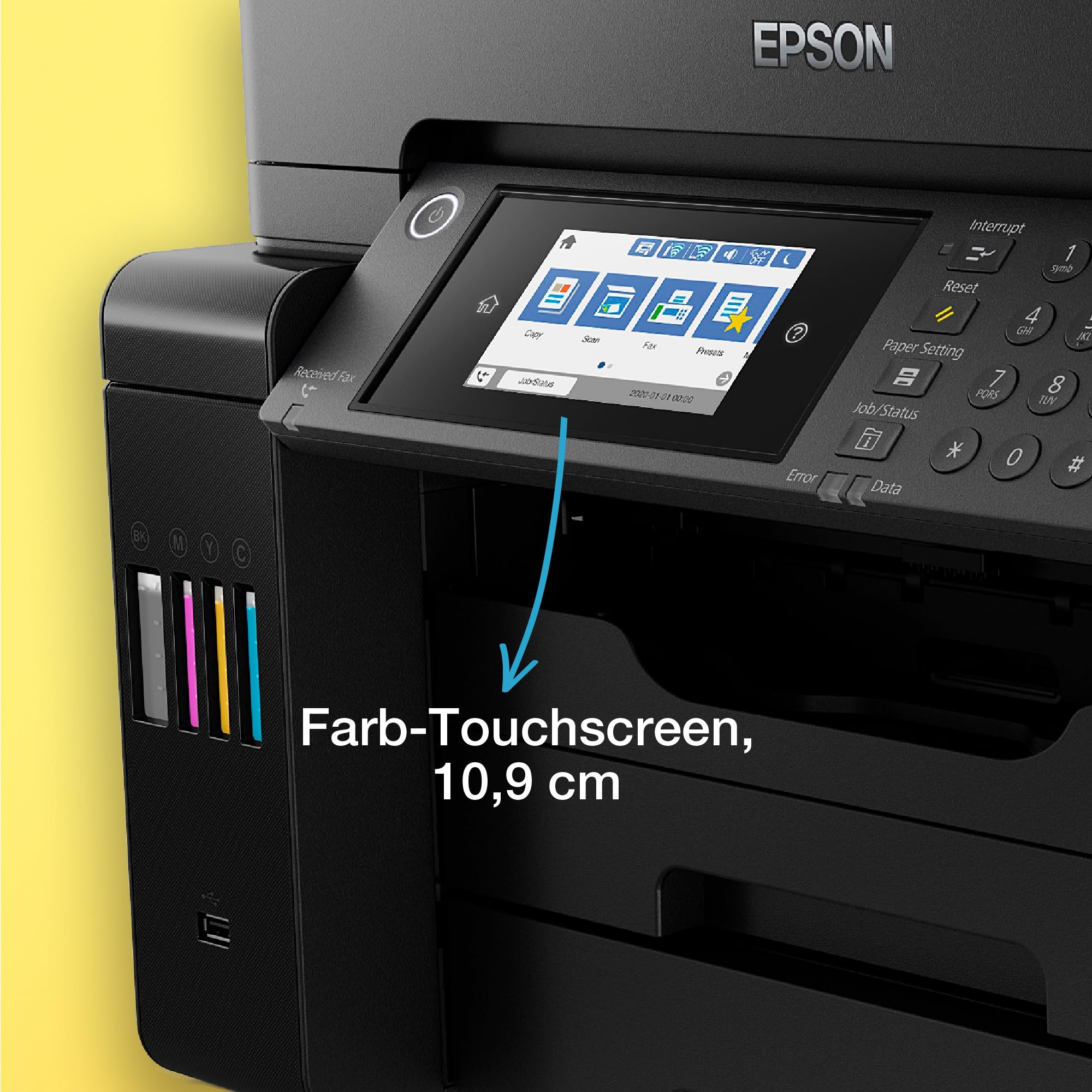 Epson EcoTank ET-16655 4 in 1 Farb-Tintenstrahl-Multifunktionsdrucker schwarz – Bild 6