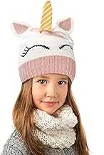 Catalonia Kids Knit Hats, Warm Toddler Winter Hats, Cute Beanies Hat Cap for Boys Girls Aged 6-10, Gifts Idea For Christmas