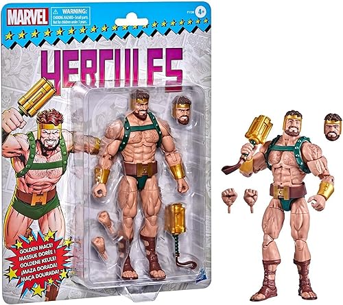 Marvel Classic Marvel Legends Hercules - Figura de acción de 6 pulgadas, multicolor, tamaño estándar (F1138)