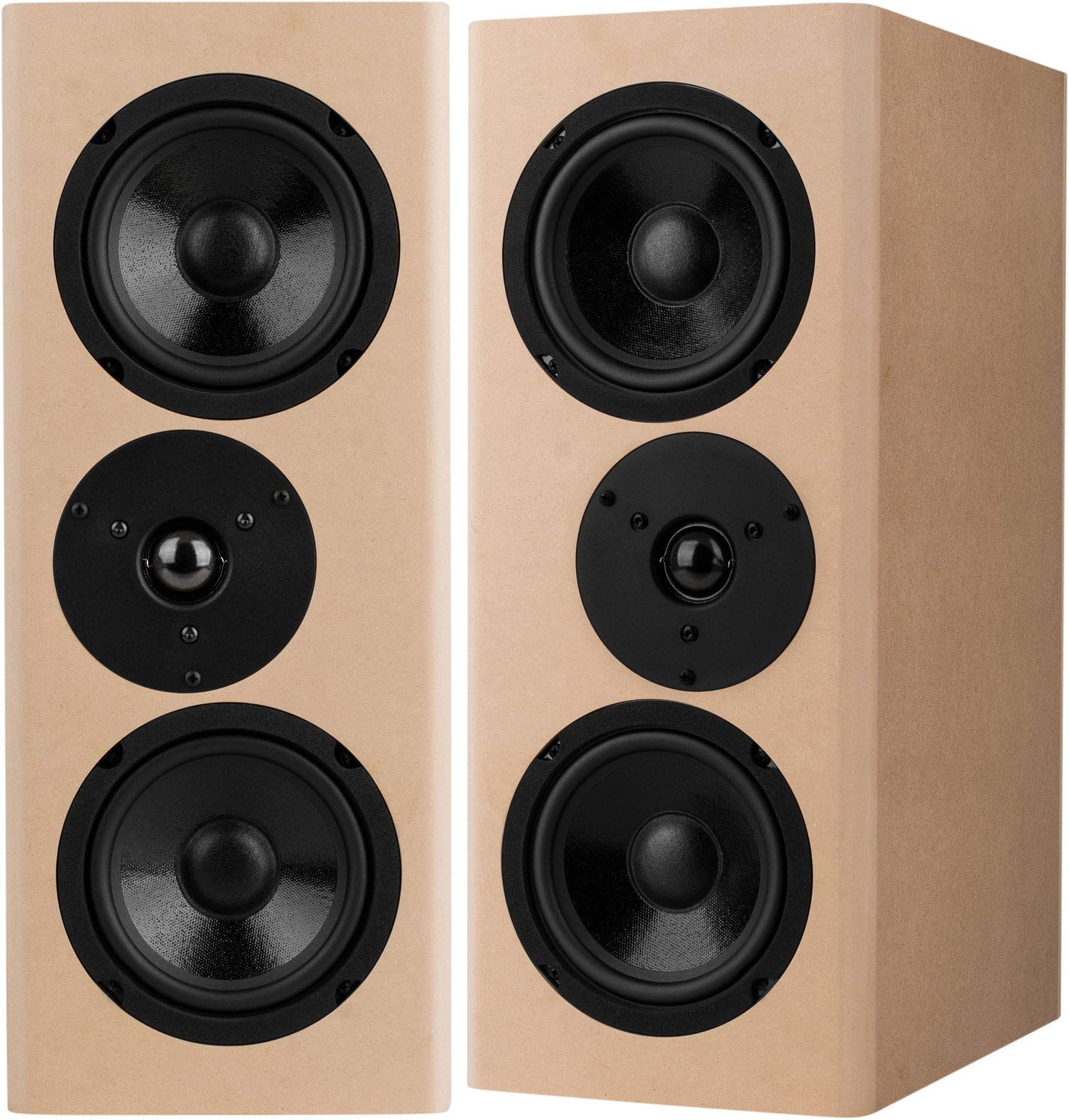 TriTrix MTM Speaker Kit Pair with Knock-Down Cabinets