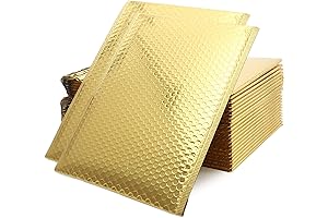 10x13 Inch Bubble Mailers in Striking Gold