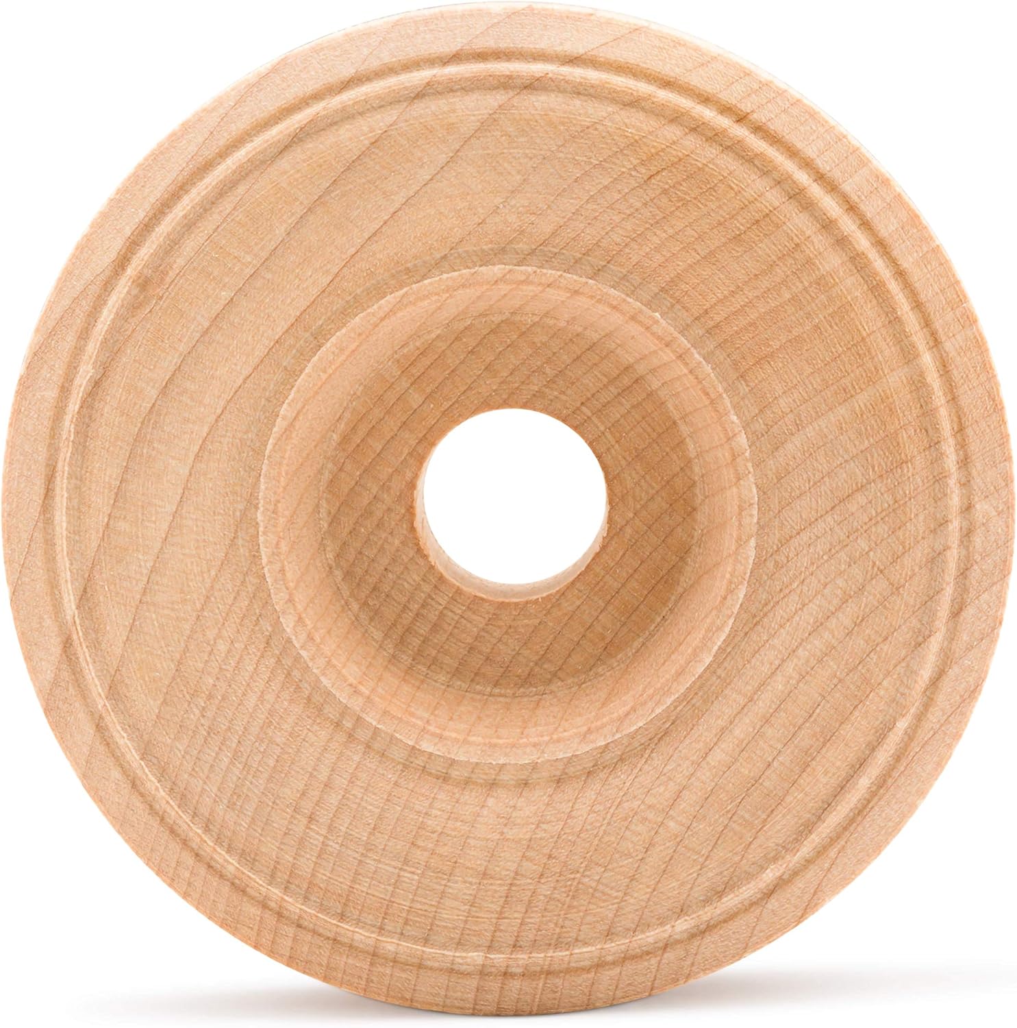 Mini Wood Wheels Treaded Style, 2-1/2 Inch Diameter, Pack of 12, for Crafts and DIY Car Models, by Woodpeckers