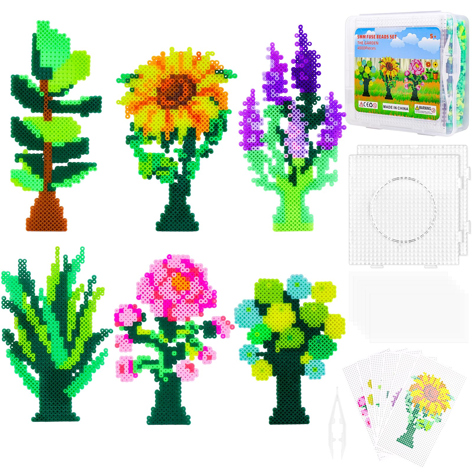Kit De Perles à Repasser (7300 Pièces) - 5mm, 24 Couleurs, Avec Gabarits, Pour Créer Bijoux, Porte-clés DIY Modèle Facile Kit De Perles à Repasser (7300 Pièces) - 5mm, 24 Couleurs, Avec Gabarits, Pour Créer Bijoux, Porte-clés DIY Modèle Facile