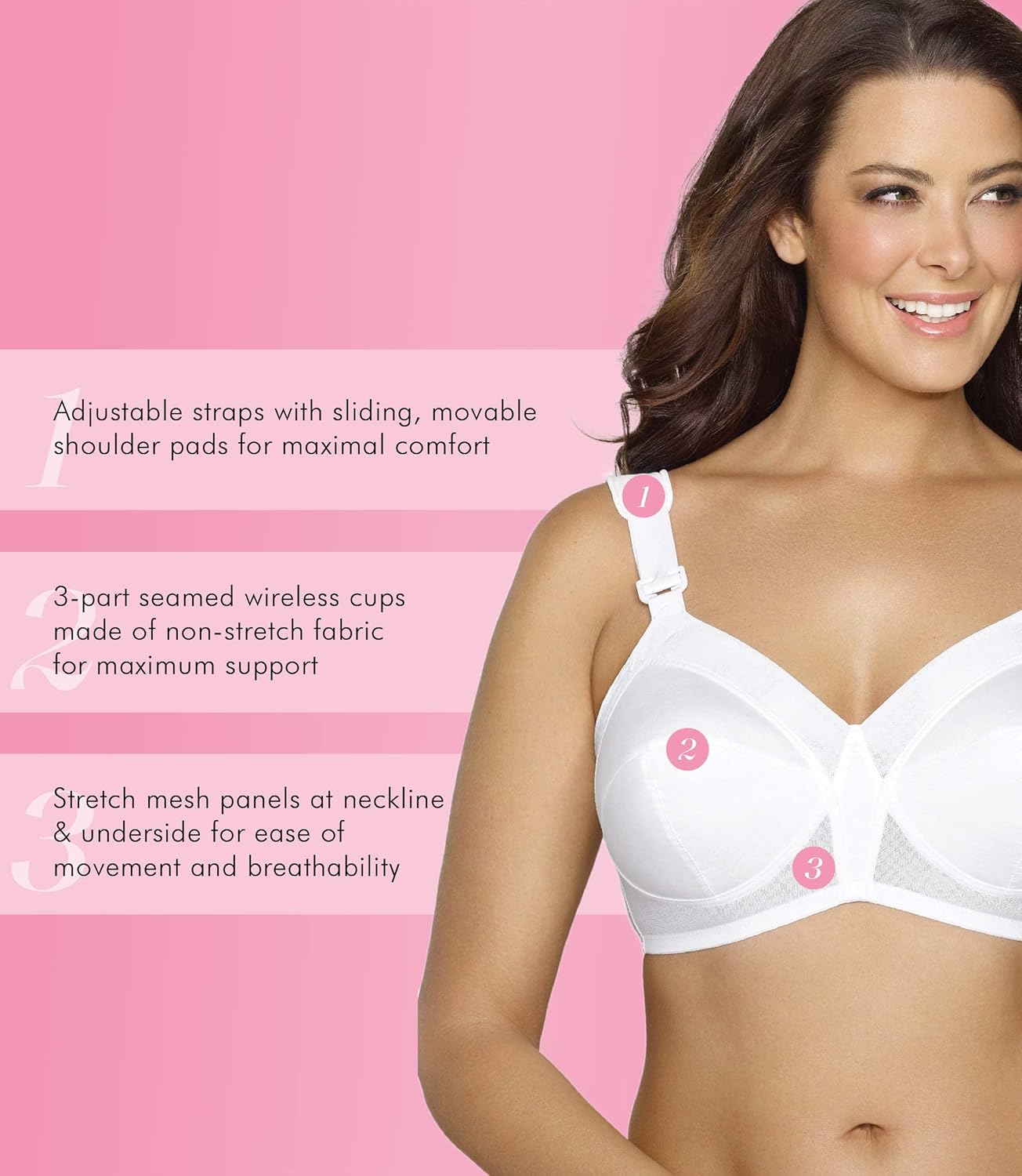 Exquisite Form 5100532 FULLY Original Wireless Full-Coverage Bra with Back Closure - Image 5