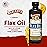 Barlean\'s Organic Lignan Omega 3 Flaxseed Oil Liquid Supplement for Men and Women, Cold Press Flax Seeds, 7230mg ALA Fatty Acid, Vegan and Gluten Free, 16 oz