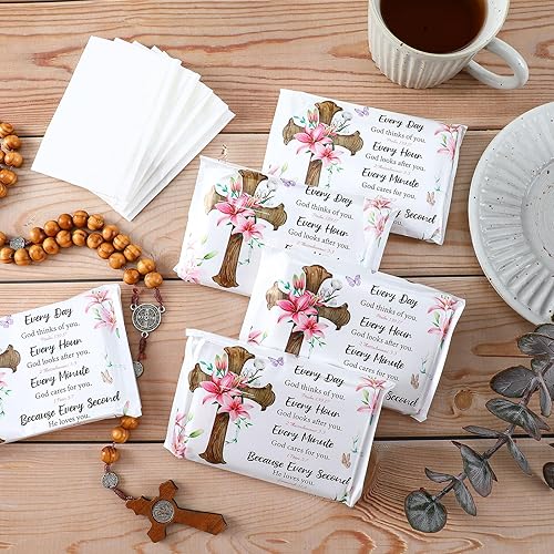 Miniatura 4 de PerKoop Paquete de 100 pañuelos desechables de tamaño de viaje, pañuelos faciales de bolsillo a granel para viajes, bodas, invitados, escuela,