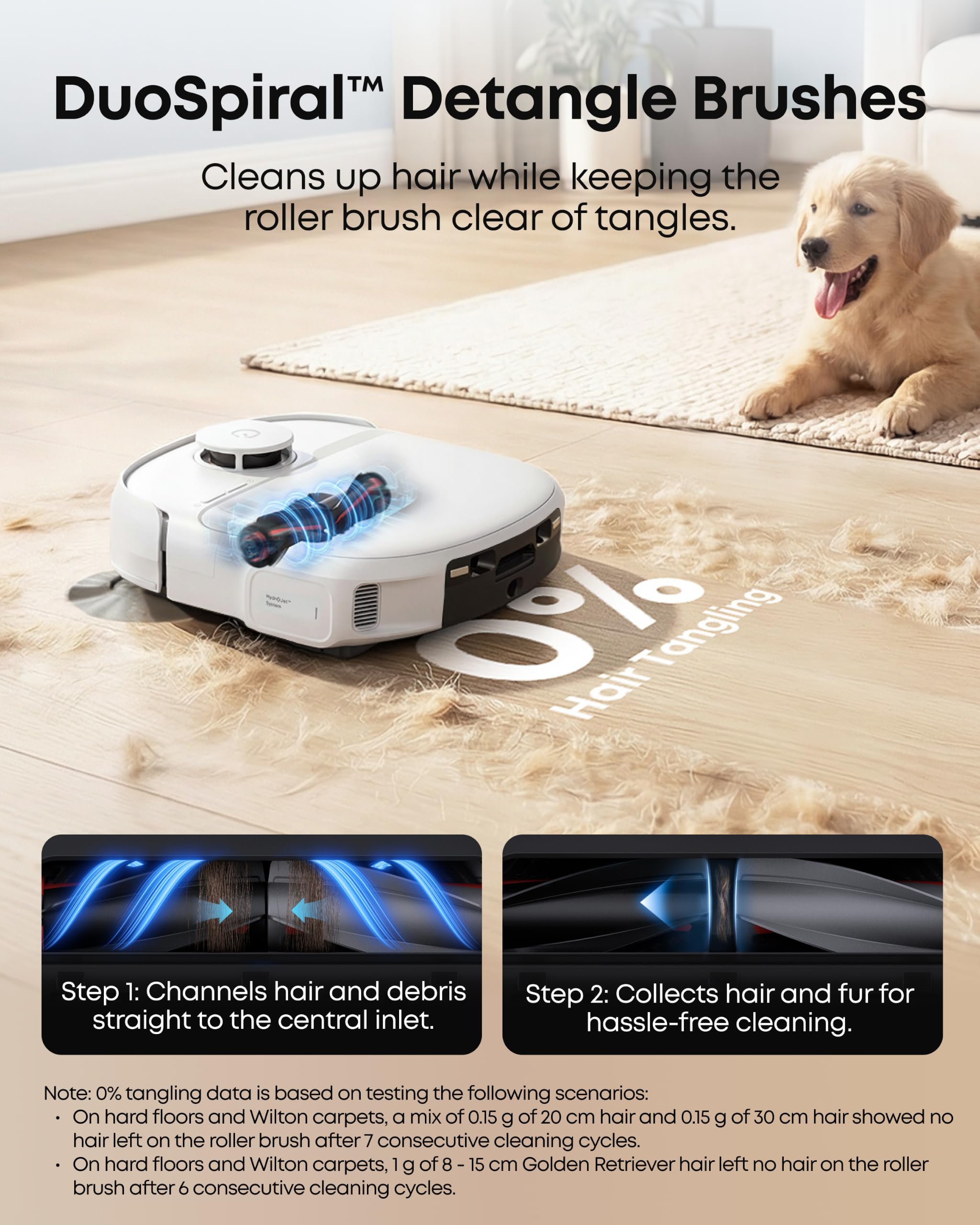 eufy C28 Robot Vacuum and Mop Combo, 15,000 Pa, HydroJet Roller Mop view 4