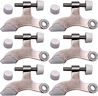 Vista 9 de DCC Home Decor - Paquete de 3 topes de puerta de color negro mate de alta calidad con parachoques de goma extra ajustable de 2.5 pulgadas de ancho