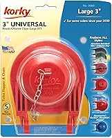 Vista 6 de Korky 3060BP - Aleta universal para inodoro que reemplaza la mayoría de las aletas grandes de 3 pulgadas, goma de larga duración, fácil de instalar