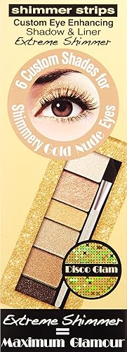 Miniatura 8 de Physicians Formula Strips Custom Eye Enhancing Extreme Shimmer Shadow and Liner Disco Glam, Gold Nude, 0.12 onzas
