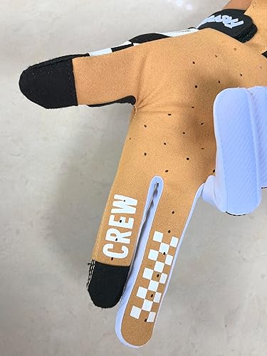 Miniatura 4 de Cuadrícula cuadrada MTB Cool motocicleta bicicleta dedo completo Off-Road Racing Guantes deportes al aire libre para hombres mujeres y montañismo