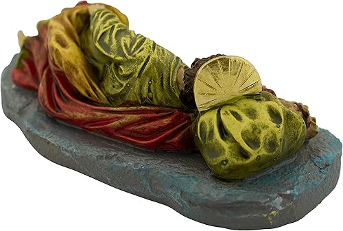 Miniatura 2 de Estatua de San José pintada de 6 pulgadas de largo | Santo patrón de los padres, las familias y la iglesia universal | Gran regalo católico para la