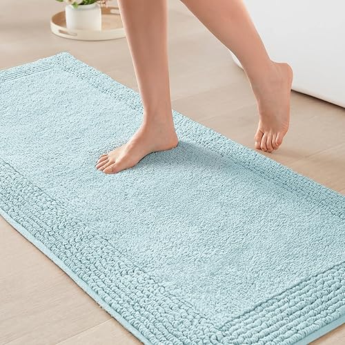 Miniatura 25 de Alfombra de baño reversible Madison Park Splendor 100% algodón copetudo de 3000 g/m² de calidad hotelera de lujo con pelo medio, absorbente, secado