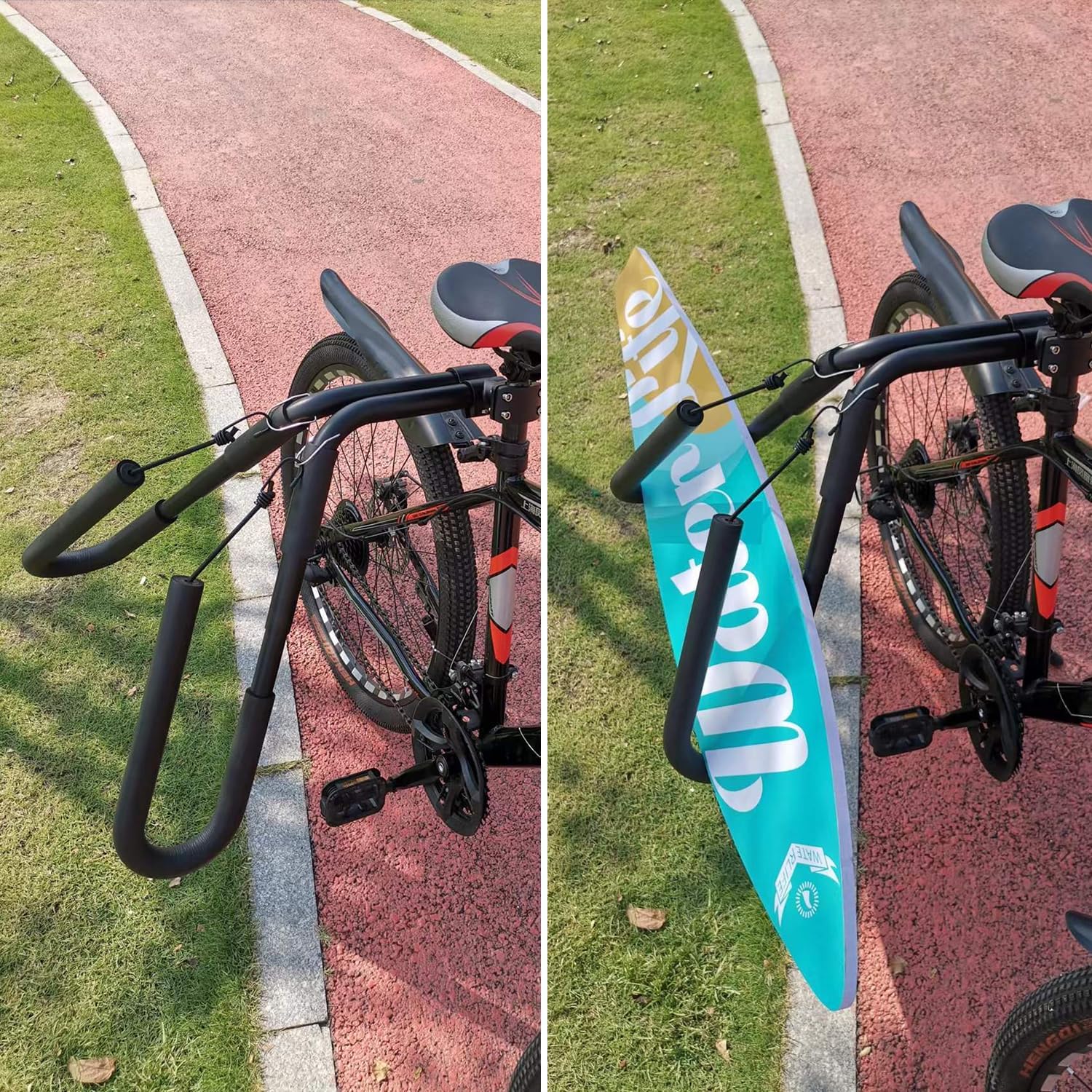 Surfboard Bicycle Carrier Rack,Surfboard Bike Rack,Bicycle Surfing Carrier Mount,Bike Skimboard,Side Kiteboard Holder