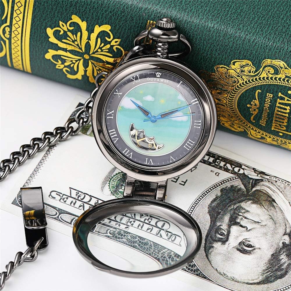 スチームパンク機械式スケルトン懐中時計チェーン付きクリスマス父の日ギフト 懐中時計 手巻き 機械式懐中時計 チェーン ファッション シルバー  スケルトン 彫刻 メンズ 懐中時計 ギフト クリスマス 誕生日/ レトロ機械式懐中時計 スチームパンク ローマ数字 腕時計 ... 懐中時計男性女性機械式懐中時計数字懐中時計懐中時計は正確さを提供します