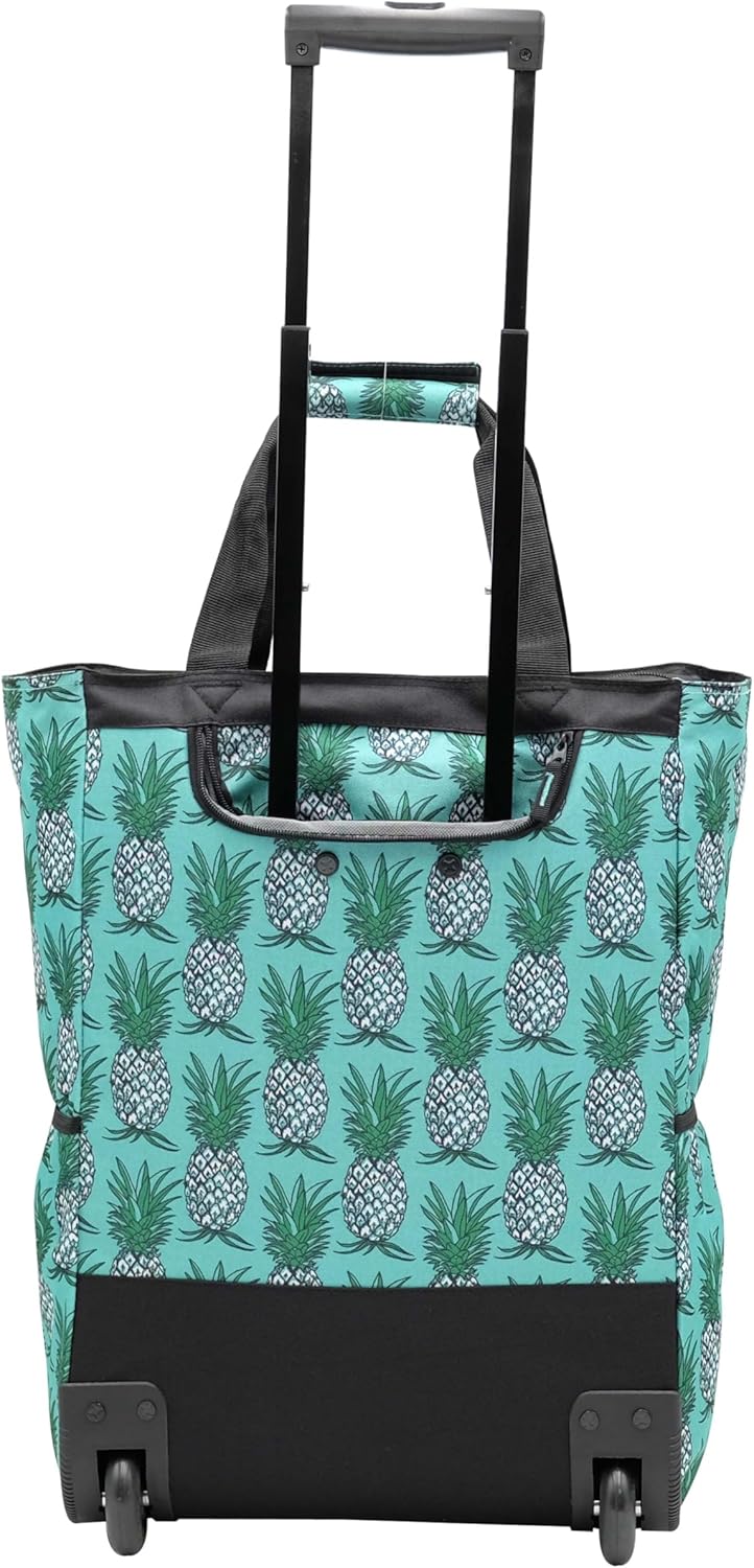 Multi-Purpose Rolling Tote-Pineapple