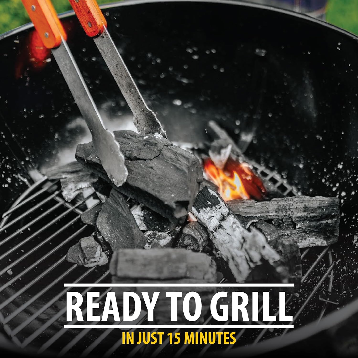 FOGO Brazilian Blend Hardwood Lump Charcoal, Natural, Large Sized Lump Charcoal for Grilling and Smoking, Restaurant Quality, 17.6 Pound Bag, 2-Pack