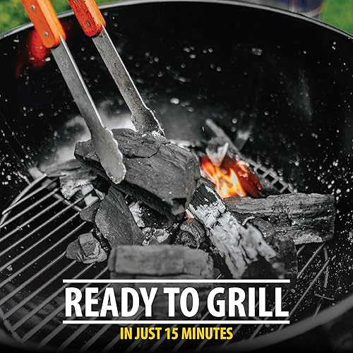 Miniatura 4 de FOGO Mezcla brasileña de carbón de madera dura, natural, carbón de gran tamaño para asar y ahumar, calidad de restaurante, bolsa de 17.6 libras