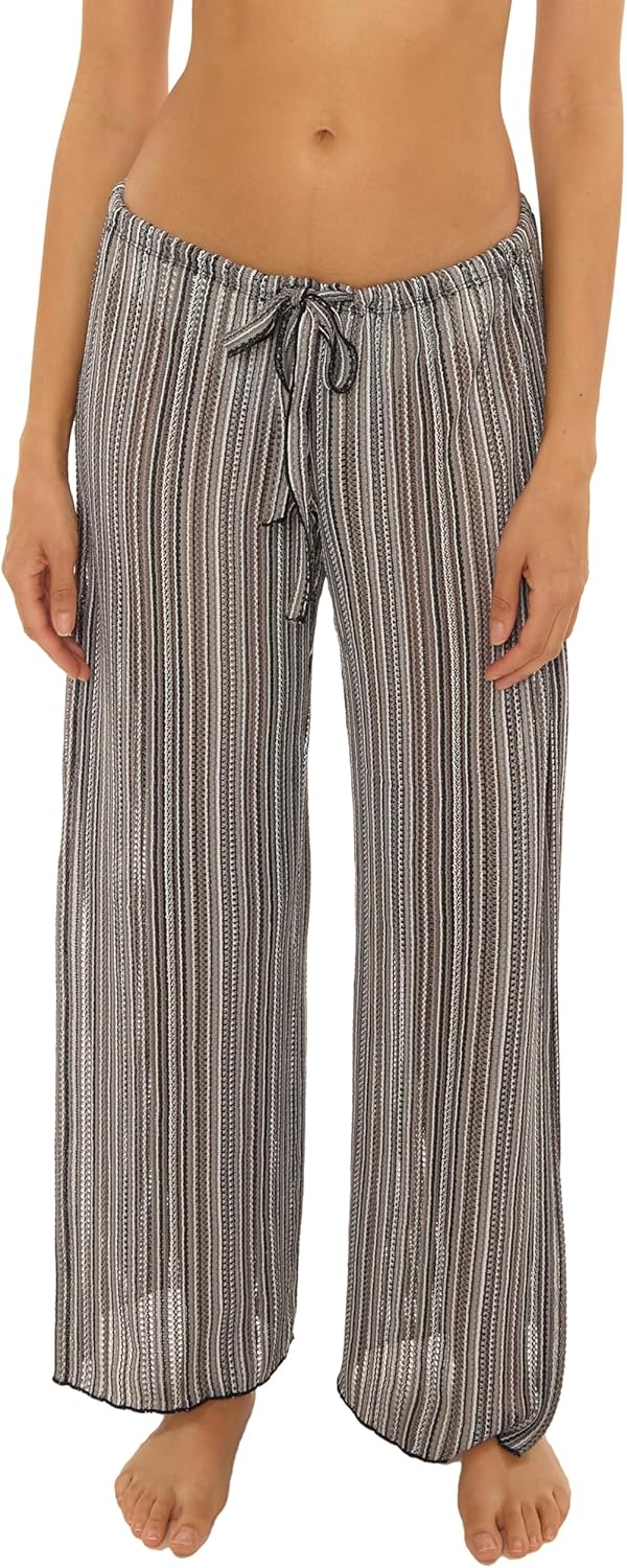 BECCA Women's Seaside Harem Pants, Casual, High Side Slits, Beach Cover Ups for Women