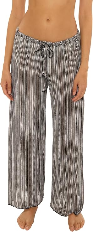 BECCA Seaside Crochet Knit Split Leg Pants