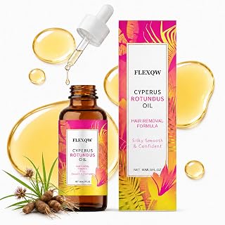 Cyperus Rotundus Oil for Hair Removal, After-Shave and Post-Wax Moisturizer | Natural Botanical Body Oil, Reducing Body Hair Growth, Women & Men All Skin Types, 60ml / 2.0Fl Oz