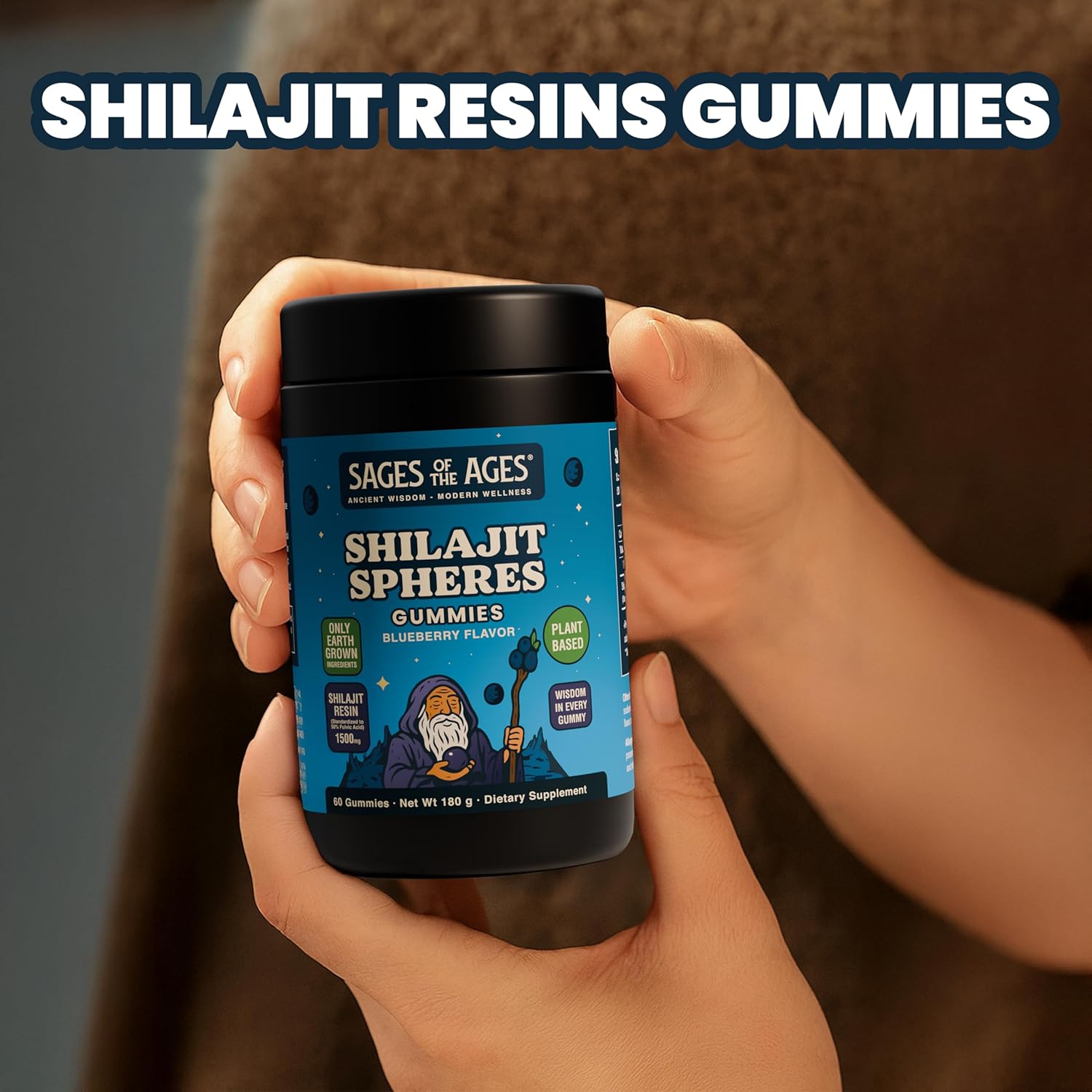 Shilajit Gummies – 1500 mg Himalayan Shilajit for Men Energy & Stamina – Pure Fulvic Acid Complex – Organic, Vegan, Non-GMO, Sugar-Free Supplement for Strength & Vitality - Image 9