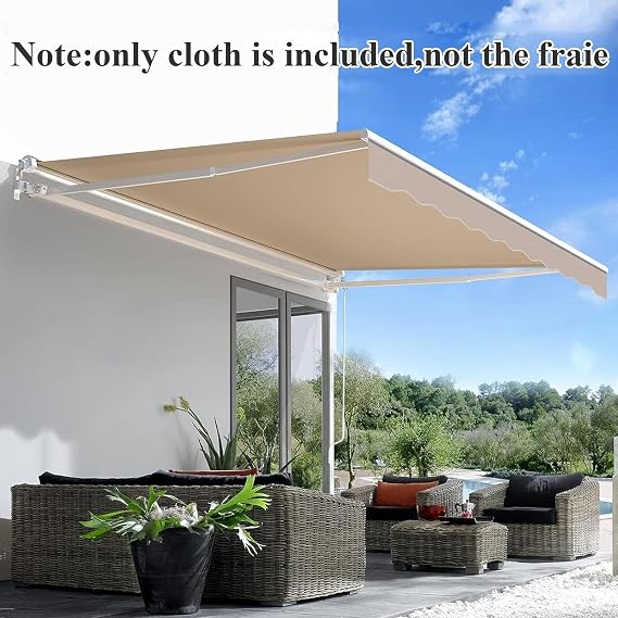 Sunsetter Retractable Patio Awning Replacement Fabric ,Replacement Awning Fabric,patio Covers For Shade And Rain,Waterproof Shade Sun Shade ,deck Cover Fabric,Canopy Deck Awnings Polyester,Frameless(8