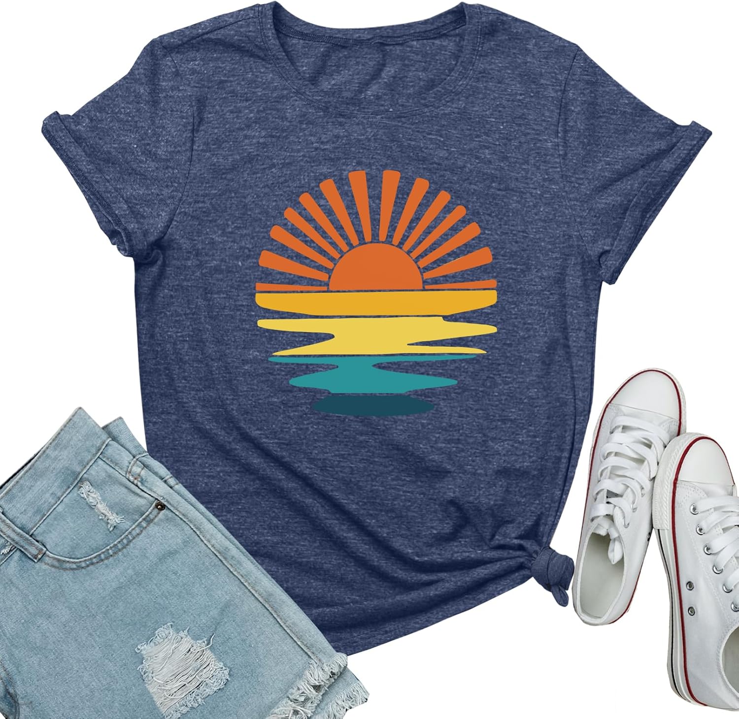 BLACKMYTH Women Sunshine Shirts Cute Graphic Tee Tops