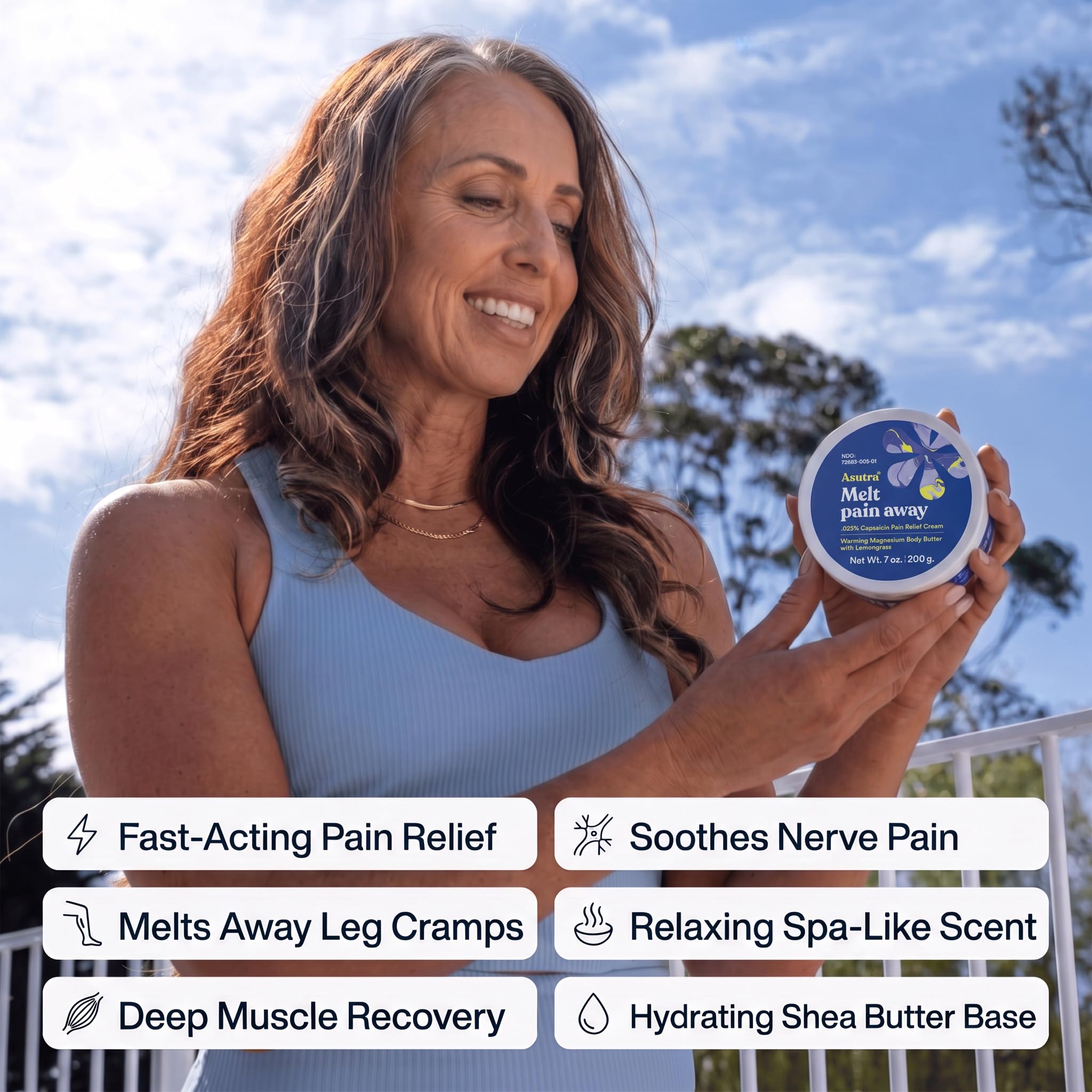 ASUTRA Melt Pain Away Magnesium Cream for Pain Relief for Feet and Body — Amazon image 3