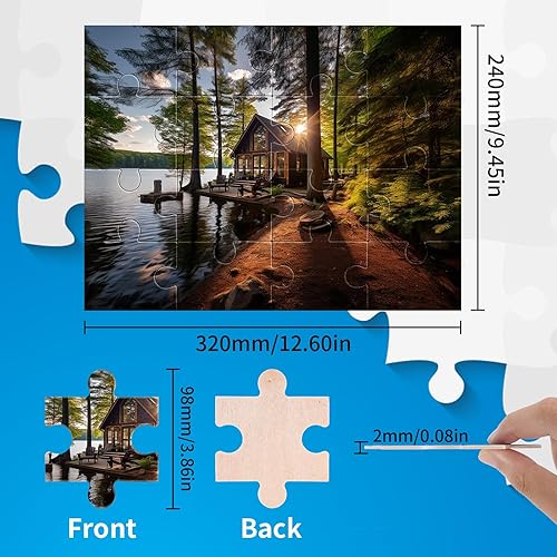 Miniatura 4 de Paquete de 4 rompecabezas de madera de demencia de 16 piezas grandes para personas mayores, productos de demencia Alzheimer para ancianos, con