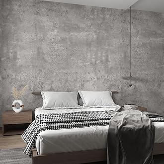 48"×79" Long Wide Thick Grey Concrete Wallpaper Peel and Stick Waterproof Light Gray Concrete Contact Paper Vinyl Textured Matte Industrial Cement Wall Stickers for Countertops Kitchen Island